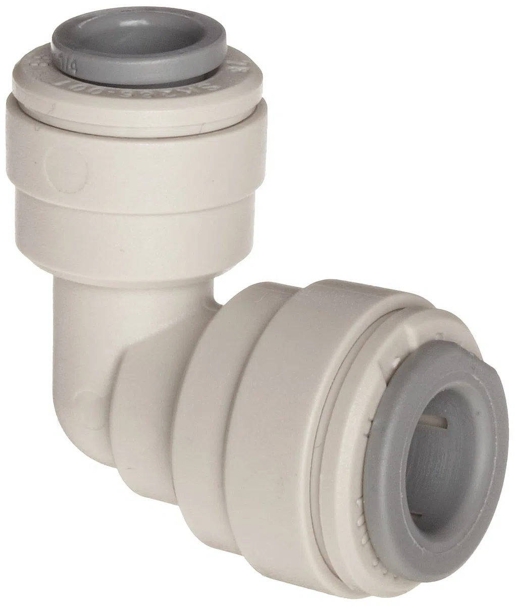 John Guest Acetal Copolimero Tubo Raccordo Riduttore Gomito 3/8 x 1/4 Tubo OD (confezione da 10)