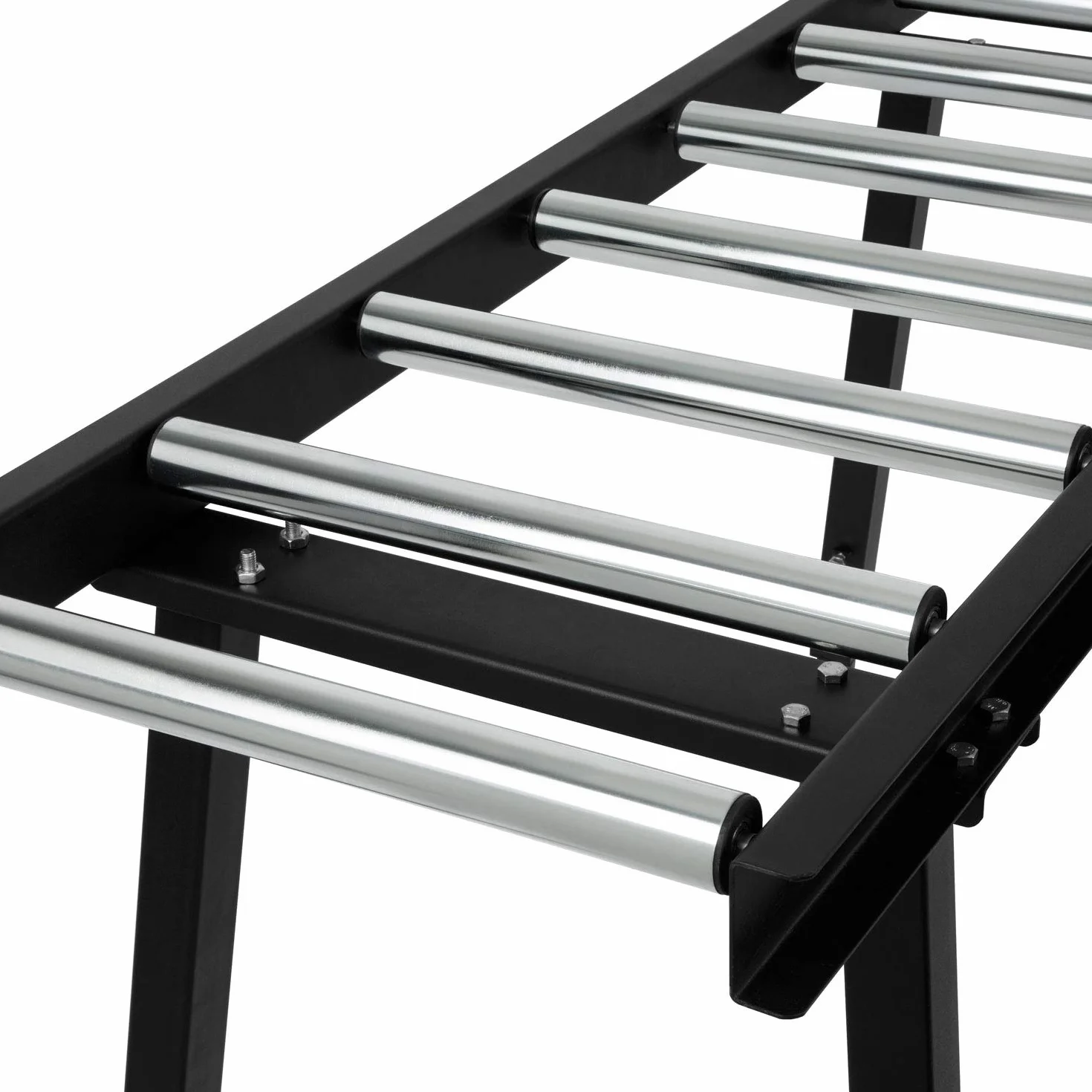 EBERTH Trasportatore a rulli, altezza regolabile, portata 300 kg, lunghezza di trasporto x larghezza 120x40 cm, 8 rulli con Ø 38 mm, distanza tra i rulli 12 cm, nastro trasportatore