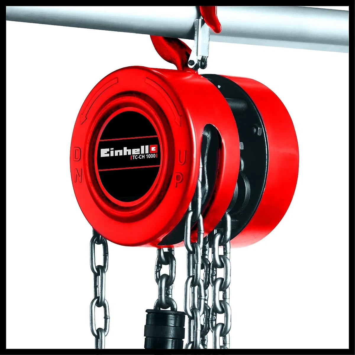 Einhell TC-CH 1000 Argano a catena (portata max 1000 kg, altezza sollevamento max 250 cm, gancio di sicurezza)