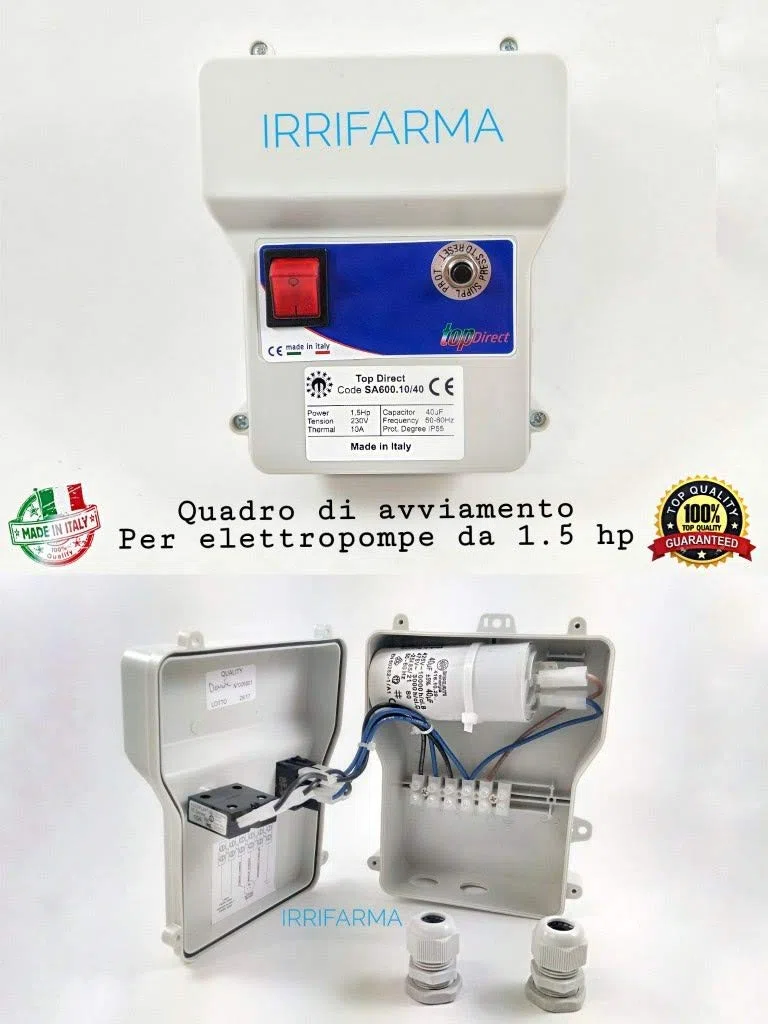 Elettropompa Sommersa Lowara 4GS11M, Pompa per Pozzi, 1.5 hp, 1.1 Kw, Monofase, in Acciaio Inox, 90 l/min, prevalenza 84 metri