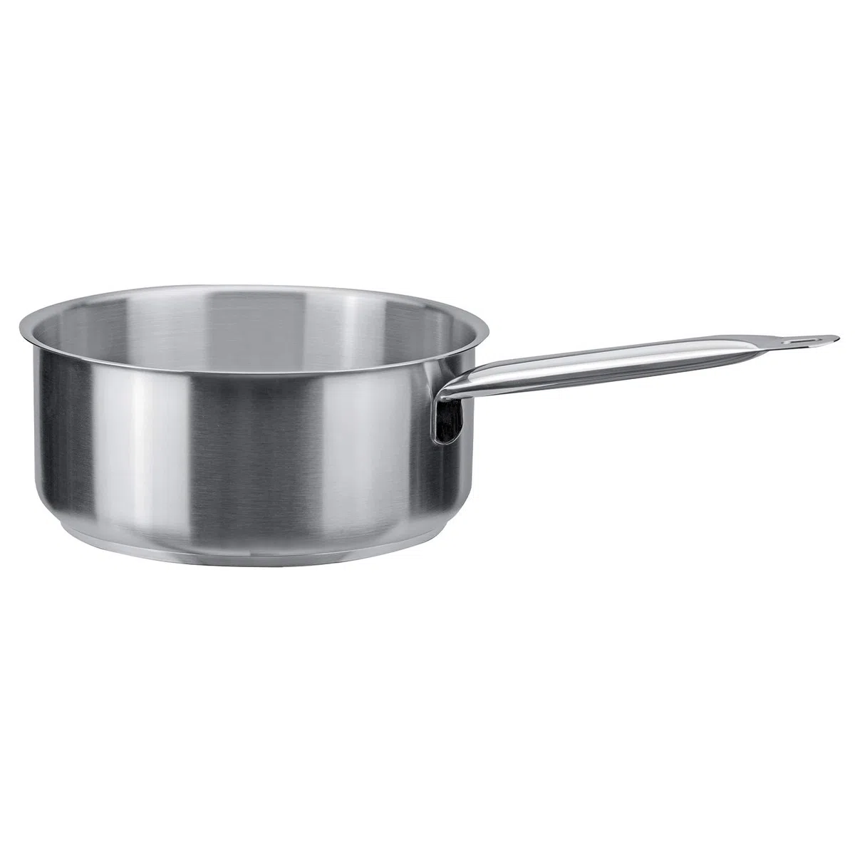 PIAZZA Casseruola Media in Acciaio Inox con 1 Manico - Collezione Chef - Diametro 24 Cm
