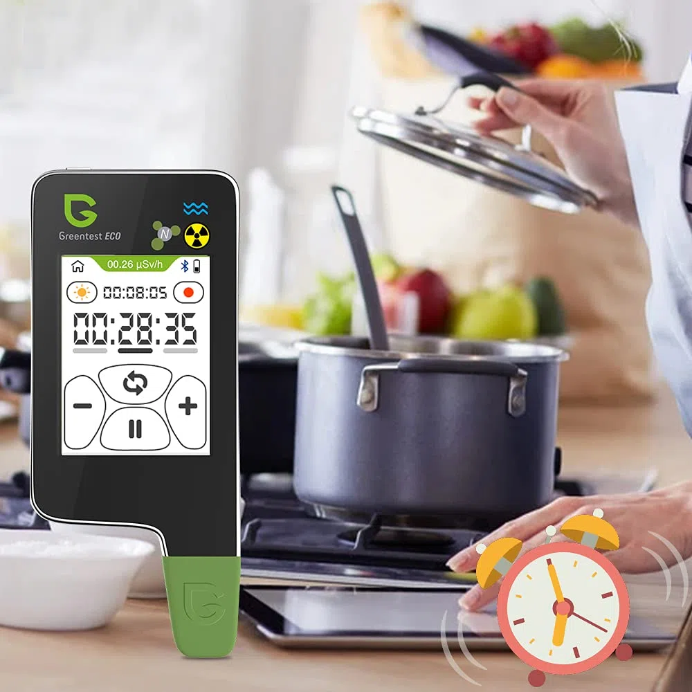 Greentest ECO, tester digitale per nitrati a 6 letture istantanee, misuratore per acqua TDS PPM con rilevatore di radianti Geiger per carne, frutta, verdura