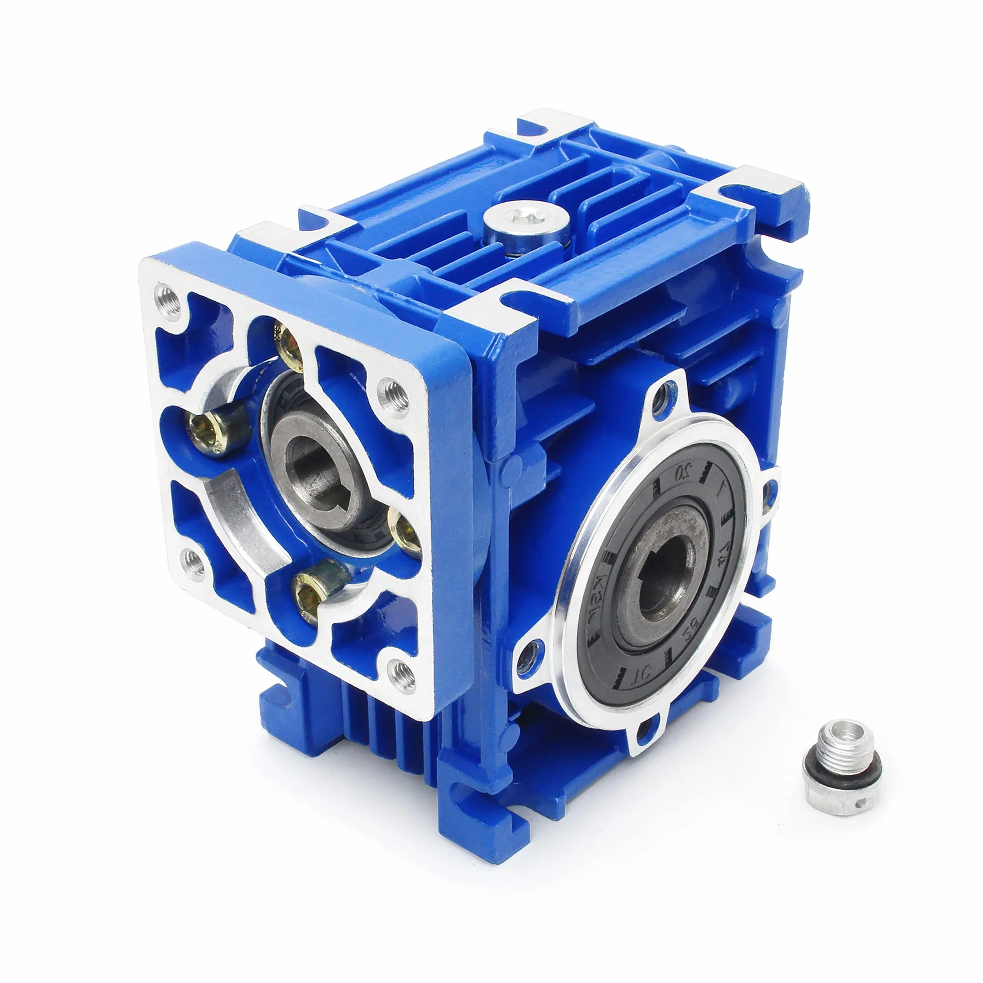 RATTMMOTOR NMRV030, riduttore a vite senza fine coppia elevata, trasmissione 30:1, ingresso 11 mm, uscita 14 mm, per motore passo-passo Nema23
