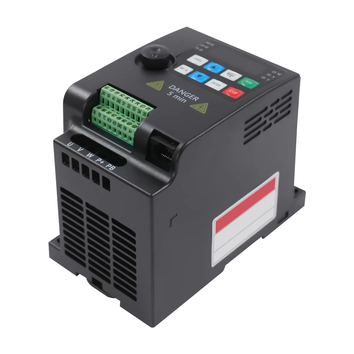 Convertitore di frequenza, 2,2kW 3HP VFD Convertitore di frequenza 380V Monofase/Trifase Inverter, Variatore di frequenza Driver Inverter per motori, trapani, pompe, refrigeratori
