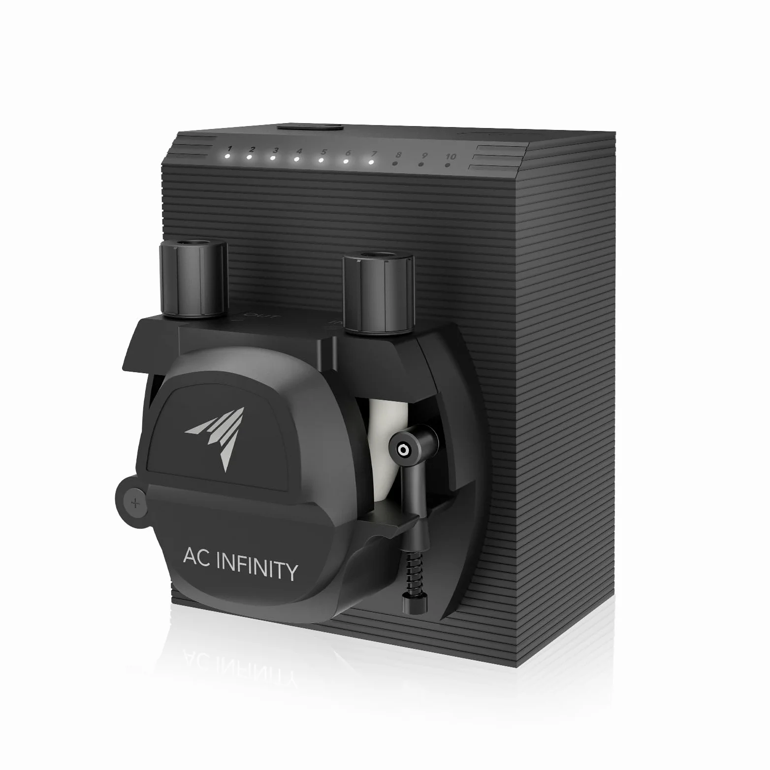 AC Infinity Pompa dosatrice peristaltica, controllo a 10 livelli con portata regolabile da 21 a 210 ml/min, pompa a rulli per idroponica, acquari, laboratori scientifici