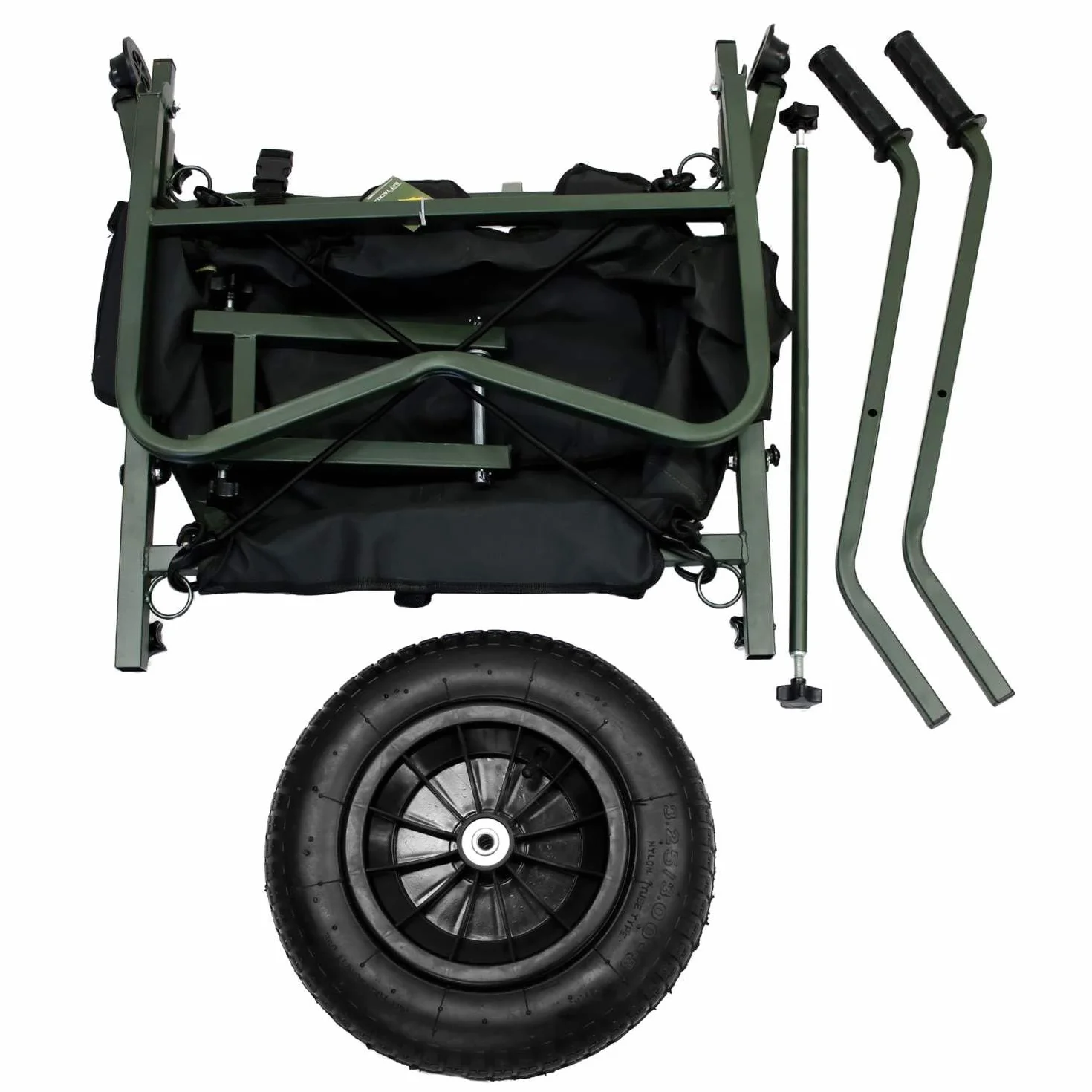 XXL Barrow - Carrello da pesca - Ruota in PU MAI Più forature - Smontabile - Regolabile - Include custodia 600Dn - Carrello per il trasporto - Carrello Viscar - Trolley - Telaio allungabile