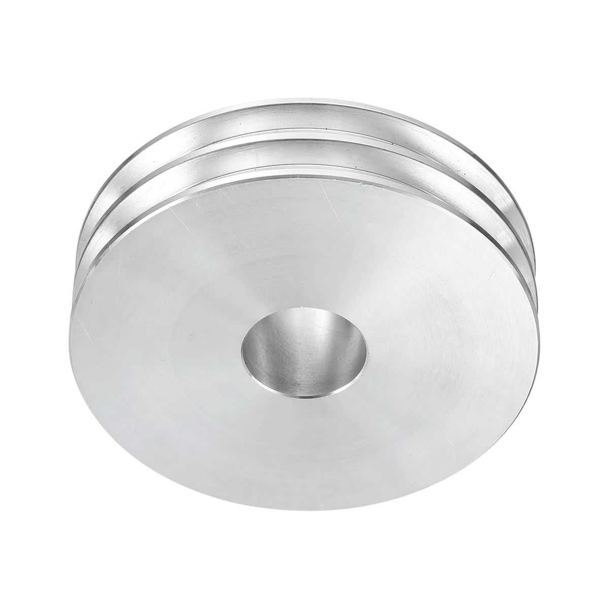 QUARKZMAN Puleggia a V Foro 20mm Diametro Esterno 80mm Doppia Scanalatura in Lega di Alluminio per Macchina da Trapano per Albero Motore 6mm(1/4") Cintura Sagomata in PU