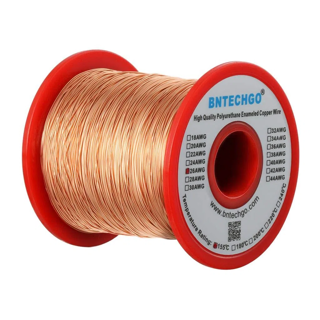 BNTECHGO Filo magnetico da 26 AWG, filo di rame smaltato, filo di avvolgimento magnetico smaltato, diametro 0,5 kg, diametro 0,000 cm, 1 bobina, temperatura naturale 155 ℃ ampiamente usato per