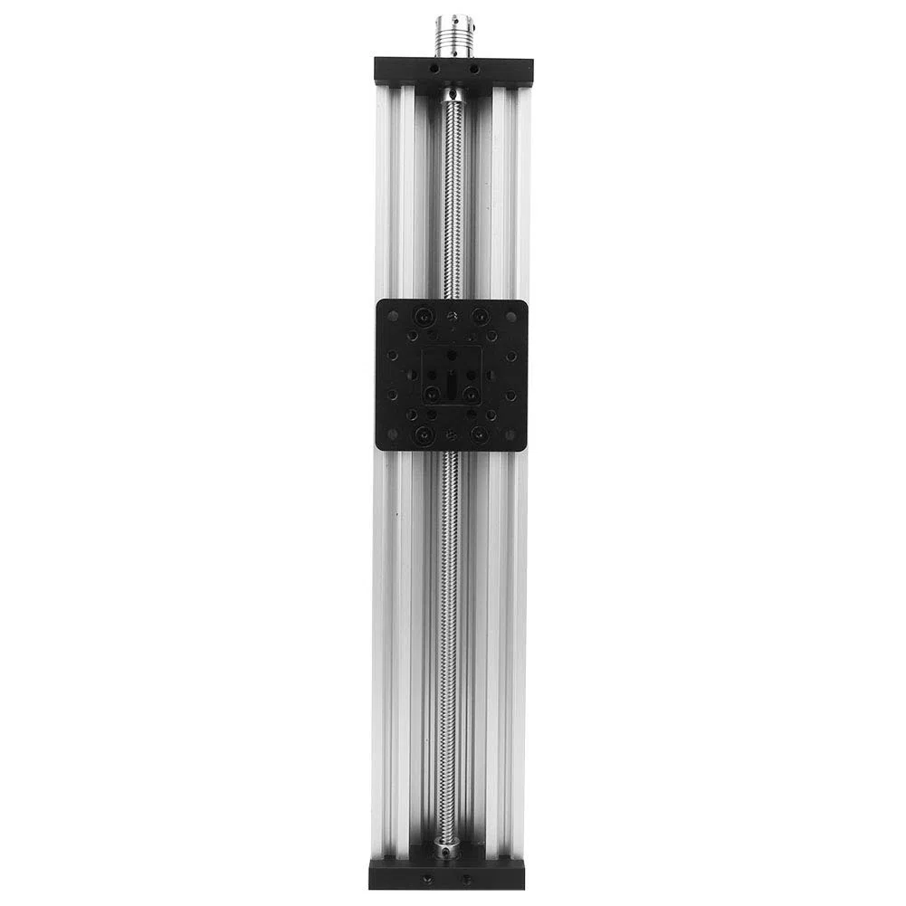 Guida Lineare 8mm in Lega di Alluminio per Stampante 3D, Attuatore con Vite a Ricircolo di Sfere, Movimento CNC Silenzioso, Guida di Scorrimento da 400mm - Argento
