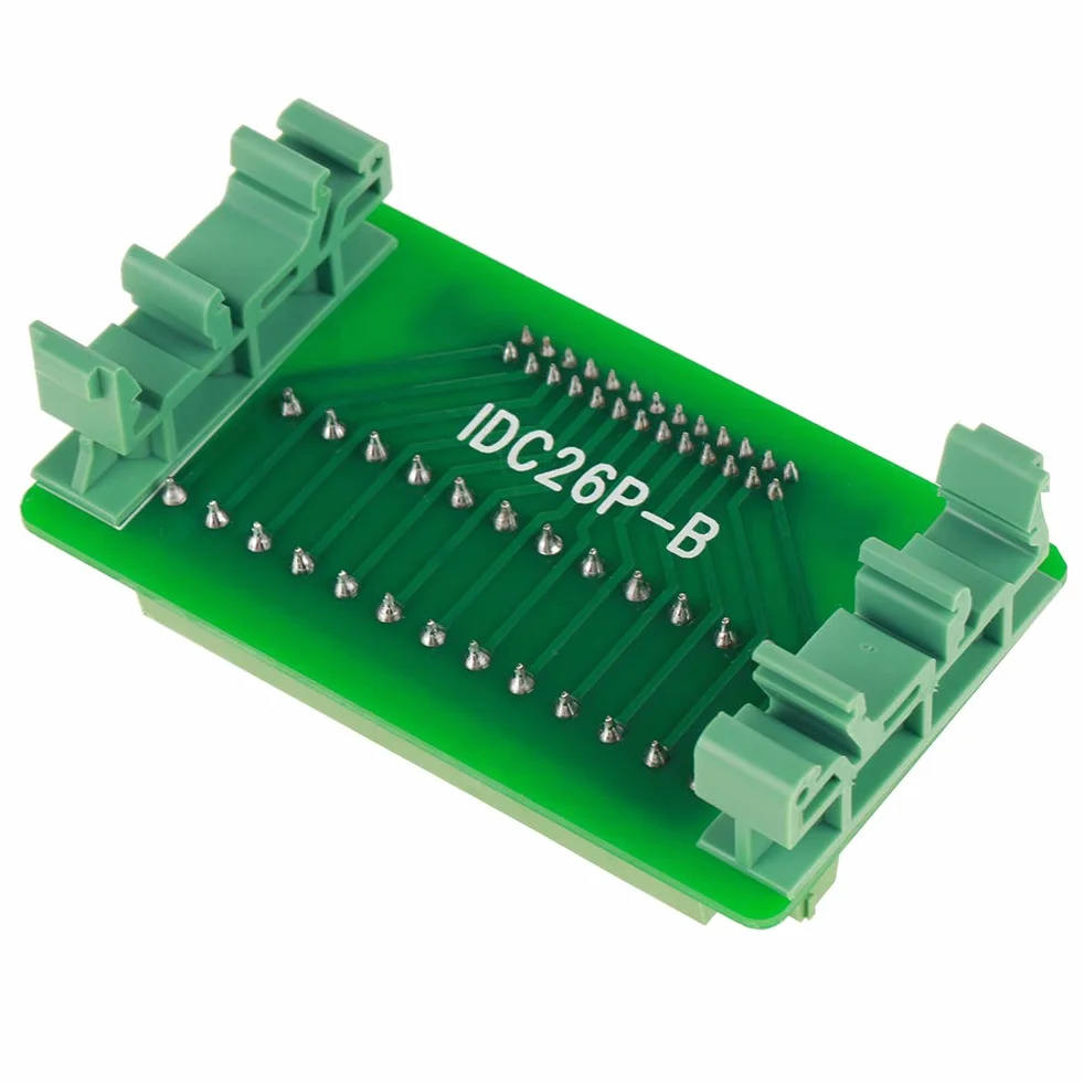 IDC26P Guida DIN 26Pin 5mm Mount Interfaccia Modulo Connettore Maschio Scheda 10 * 7 * 5 IDC Cavo a nastro piatto 26 pin Tipo C 26P