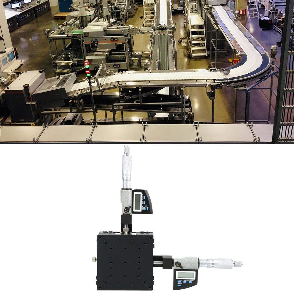 X + Y 2 assi asse lineare manuale 100x100mm SEMXY100-AC Piattaforma di sintonia fine Piattaforma di spostamento ottico Guida trasversale Tavolo scorrevole ottico