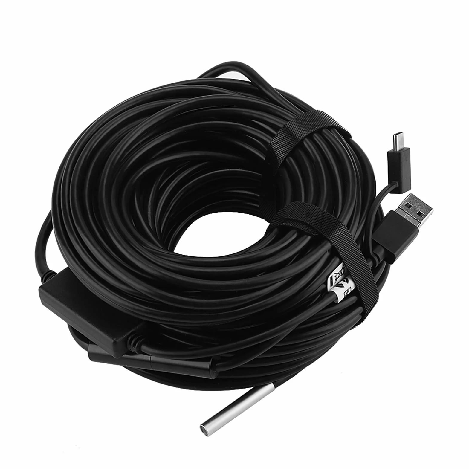 Inspecti - Telecamera tubolare a infrarossi, 10 m, 1 pezzo, 20 m, 5,5 mm, endoscopio USB con telecamera impermeabile 720P, ispezione del tubo