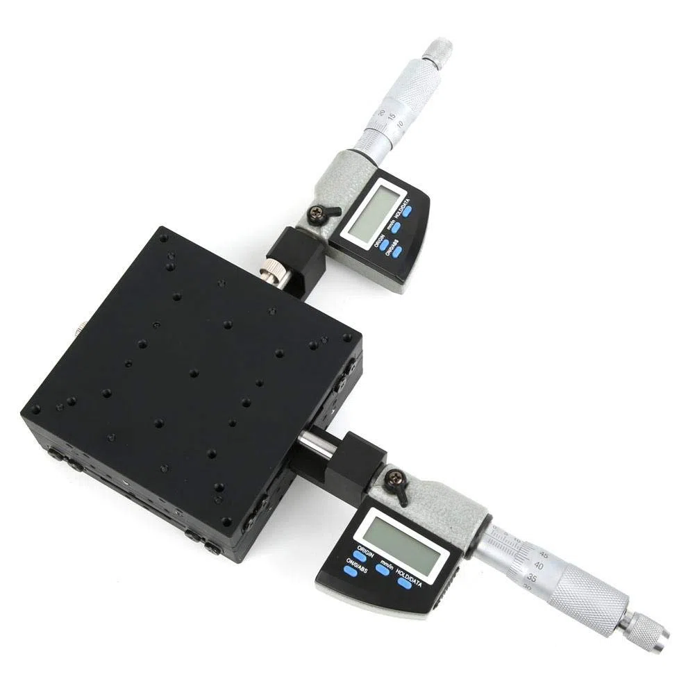 X + Y 2 assi asse lineare manuale 100x100mm SEMXY100-AC Piattaforma di sintonia fine Piattaforma di spostamento ottico Guida trasversale Tavolo scorrevole ottico