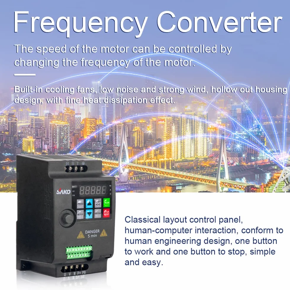 Invertitore vettoriale 380 V 3 fasi VFD variabile convertitore di frequenza per controllo continuo della velocità del motore