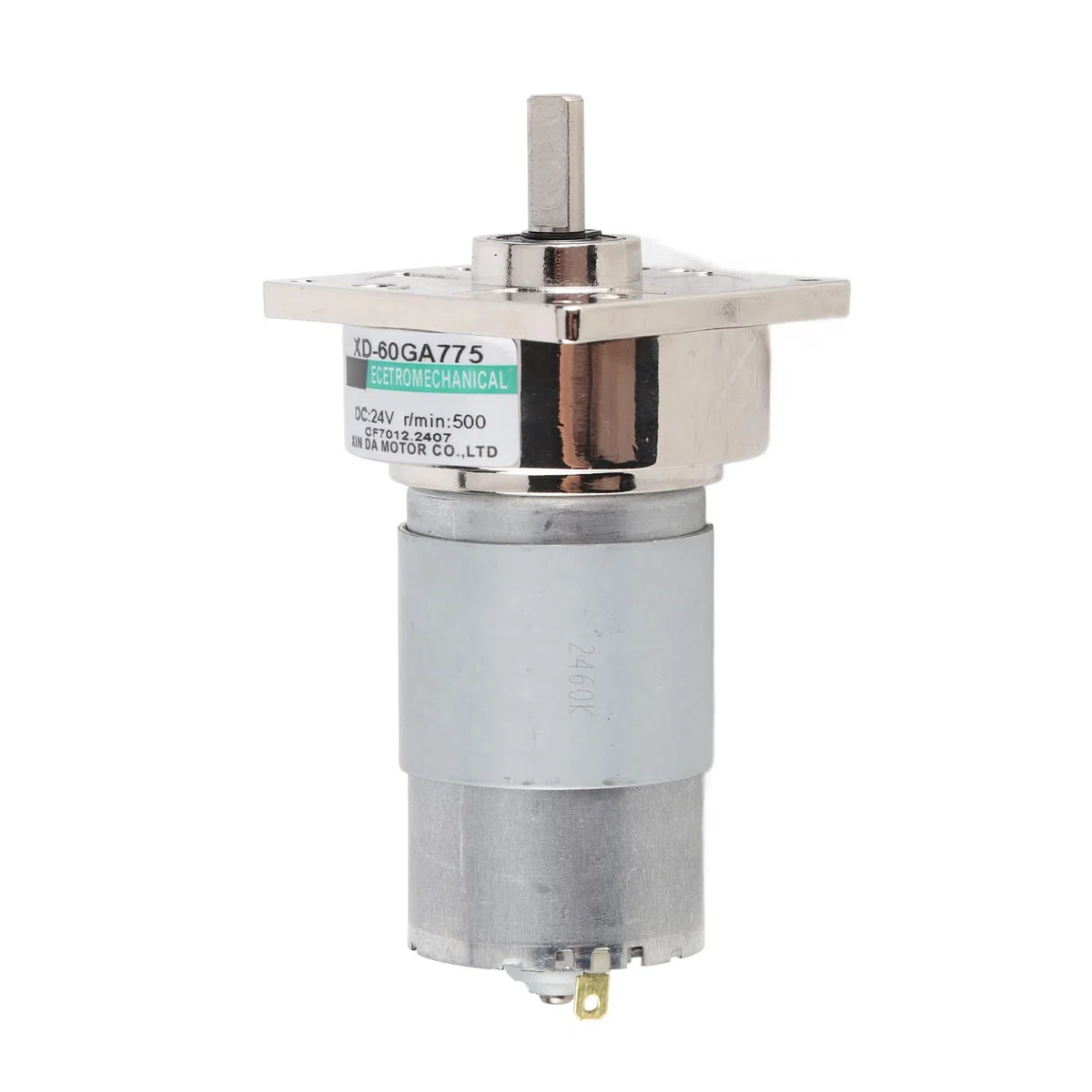 DC12V / 24V 35W Mini DC Motoriduttore a velocità regolabile in metallo Grande coppia motore CW/CCW(24V 500rpm)