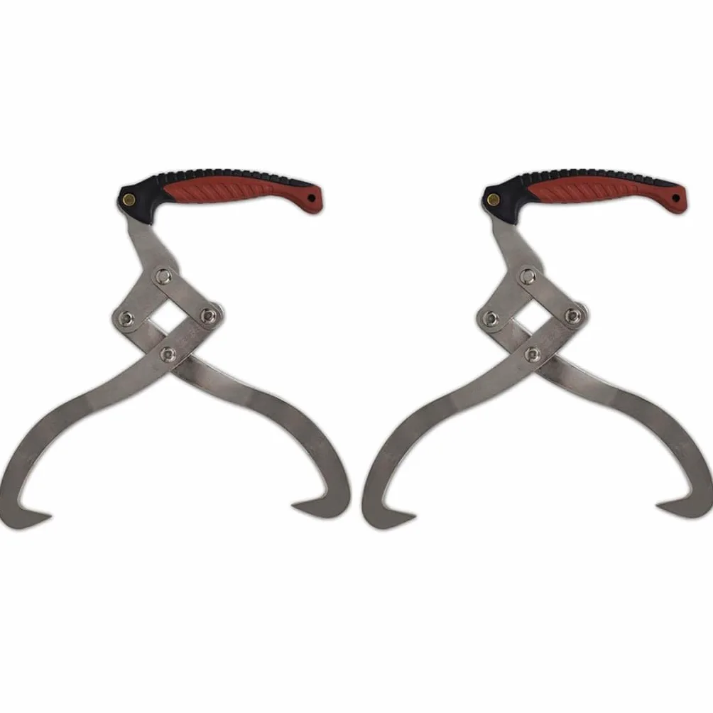 vidaXL 2X Pinza Tenaglia per Tronchi Manico in TPR Solleva Tronchi Forestale
