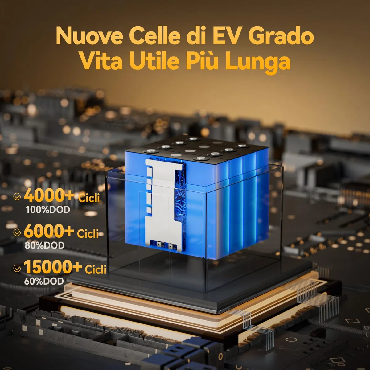 Power Queen Batteria al Litio 12V 50Ah 640Wh Batterie LiFePO4 a Ciclo Profondo fino a 15000+ Cicli Batteria Ricaricabile con BMS 50A per Scooter Elettrici Barca Camper Solare Marine Rasaerba