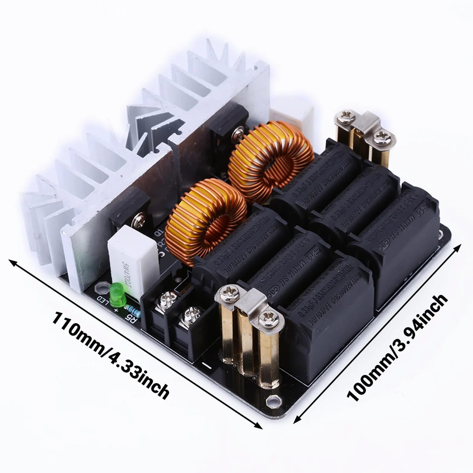 1000 W ZVS Bassa Tensione Induzione Riscaldatore A Induzione Bobina Kit Modulo di Riscaldamento A Induzione Modulo Scheda di Riscaldamento Flyback Driver Riscaldatore FAI TE