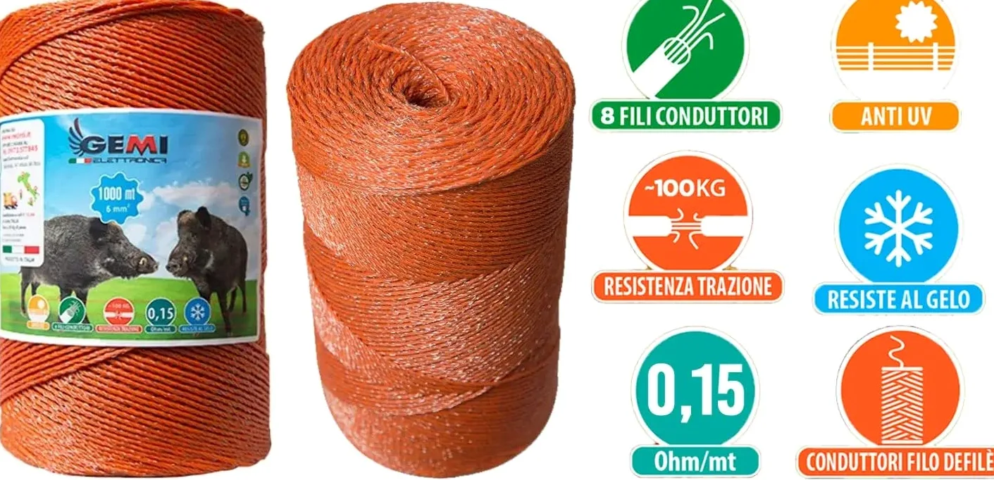 Gemi Elettronica Filo Conduttore Premium 1000 Metri 6 mm²