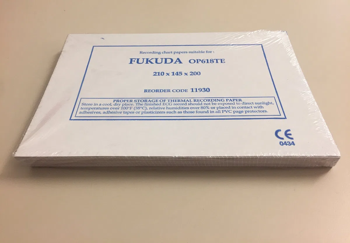 Carta ECG a pacchetti OP618TE Conf. 5 pz per FUKUDA FX 4010/8322/ 7402/7542