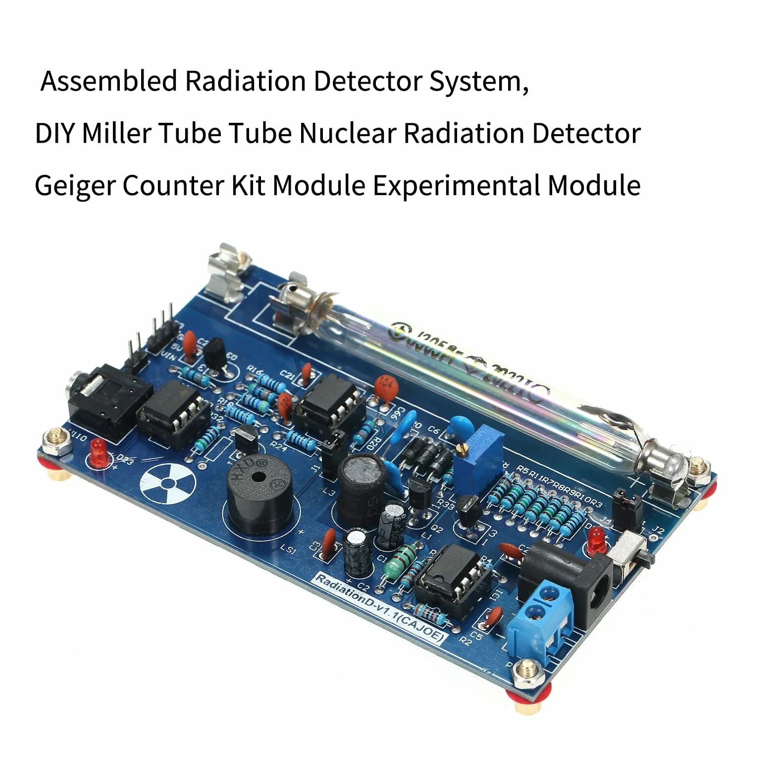 Contatore Geiger fai te, di rilevazione di radiazioni assemblato, contatore Geiger Counter kit Miller Tube Nuclear Radiation Detector Geiger Counter Kit moduli sperimentali