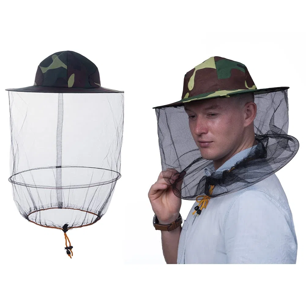 2 Pz Velo Apicoltura Cappello Ape Keeper Caccia cap Halloween Costume Gnats Insetto Bug Mosquito Cappelli con Rete