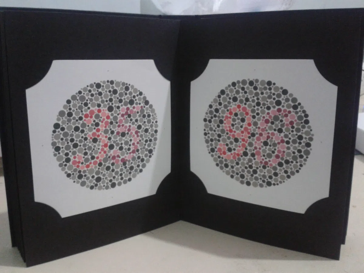 Ishihara Test Chart Book, for Colour Deficiency