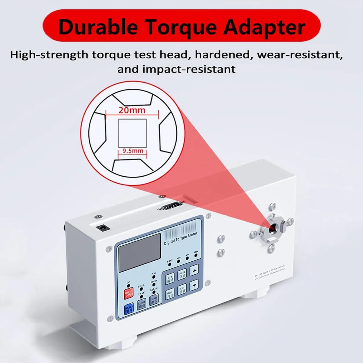 Portable Digital Torque Gauge, Digital Torque Bottle Cap Tool, Clamping Diameter 10-160 mm, Suitable for Bottle Caps Screws Small Parts and Electric or Pneumatic Screwdrivers(HP100)