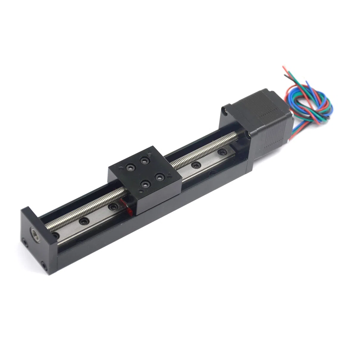 Mini attuatore lineare per guida a scorrimento T6x1 con motore passo a passo NEMA11, lunghezza di corsa effettiva 100 mm per router CNC fai da te X Y Z lineare (dimensioni: 100 mm)