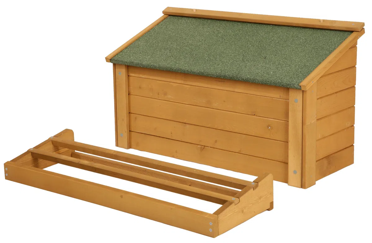 Kerbl Hobbyfarming Nido per piccoli animali per polli, 85x37x48cm, incl. posatoi, facile da montare nella gabbia