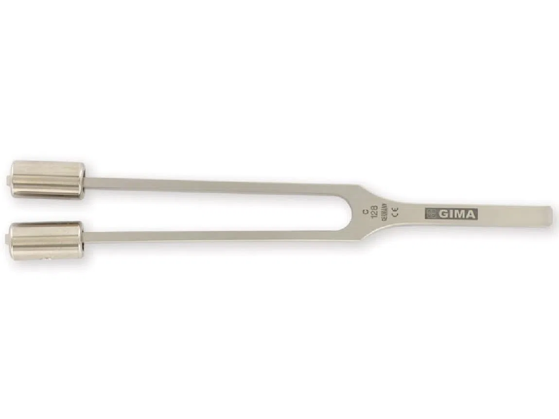 GIMA 31230 Diapason Lega 128 Hz, con Pesi, Confezione 1 Pezzo