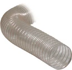 Tubo di aspirazione in PU trasparente Polyflex ignifugo D = 100 mm L = 10,0 m – Accessori per l'impianto di aspirazione