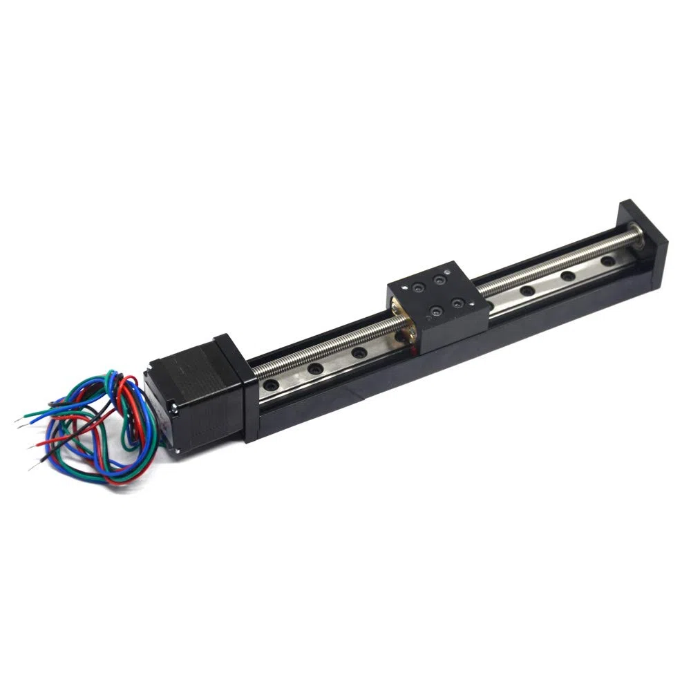 Mini attuatore lineare per guida a scorrimento T6x1 con motore passo a passo NEMA11, lunghezza di corsa effettiva 150 mm, per router CNC fai da te X Y Z lineare (dimensioni: 150 mm)