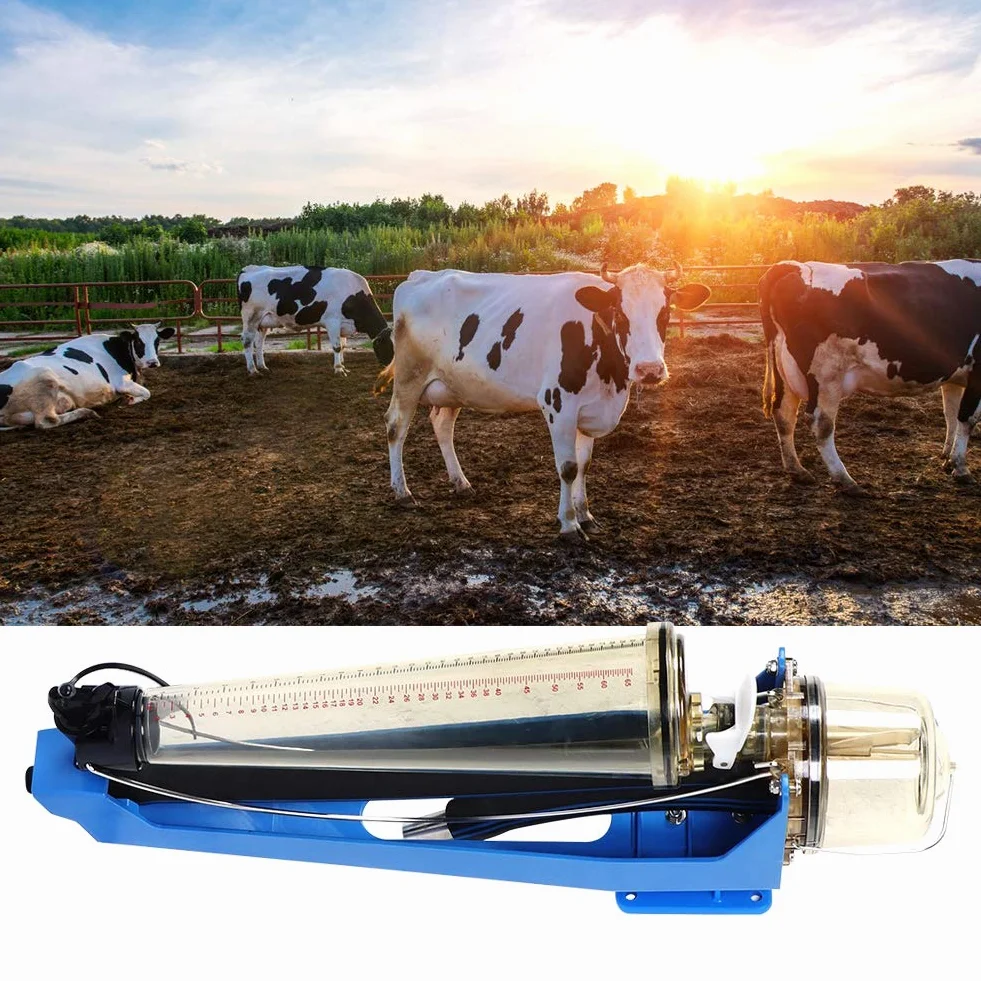 Cosiki Misuratore di Latte per Sala di Mungitura per Bovini Strumento di Misurazione Efficiente per Mungitura di Mucche PSU 31 Kg 21,7x7,9 Pollici
