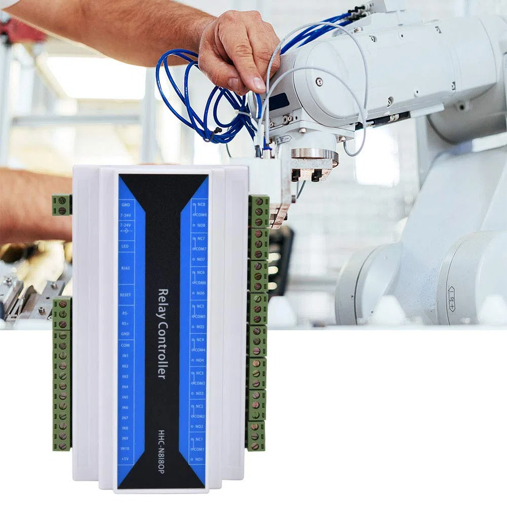 Modulo Relè di Rete a 8 Canali, Dispositivo Relè di Controllo Remoto, Ethernet a Relè di Rete DC7~24V