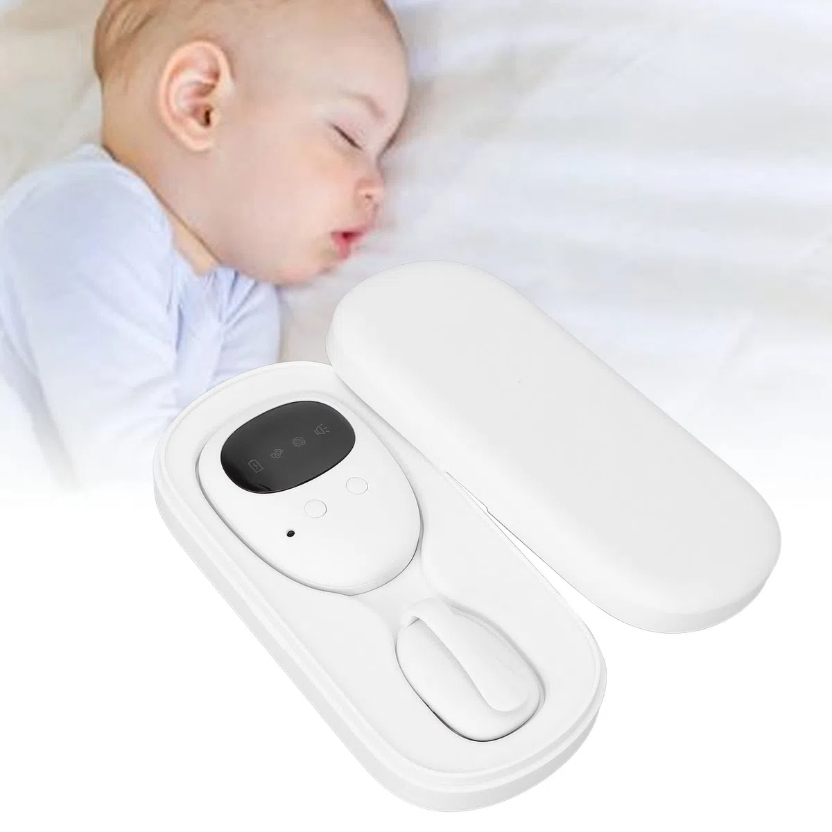Sonew Allarme per Enuresi Notturna, 3 Modalità di Allarme con Vibrazione Sonora, Sensore Elettrico per Bambini e Anziani