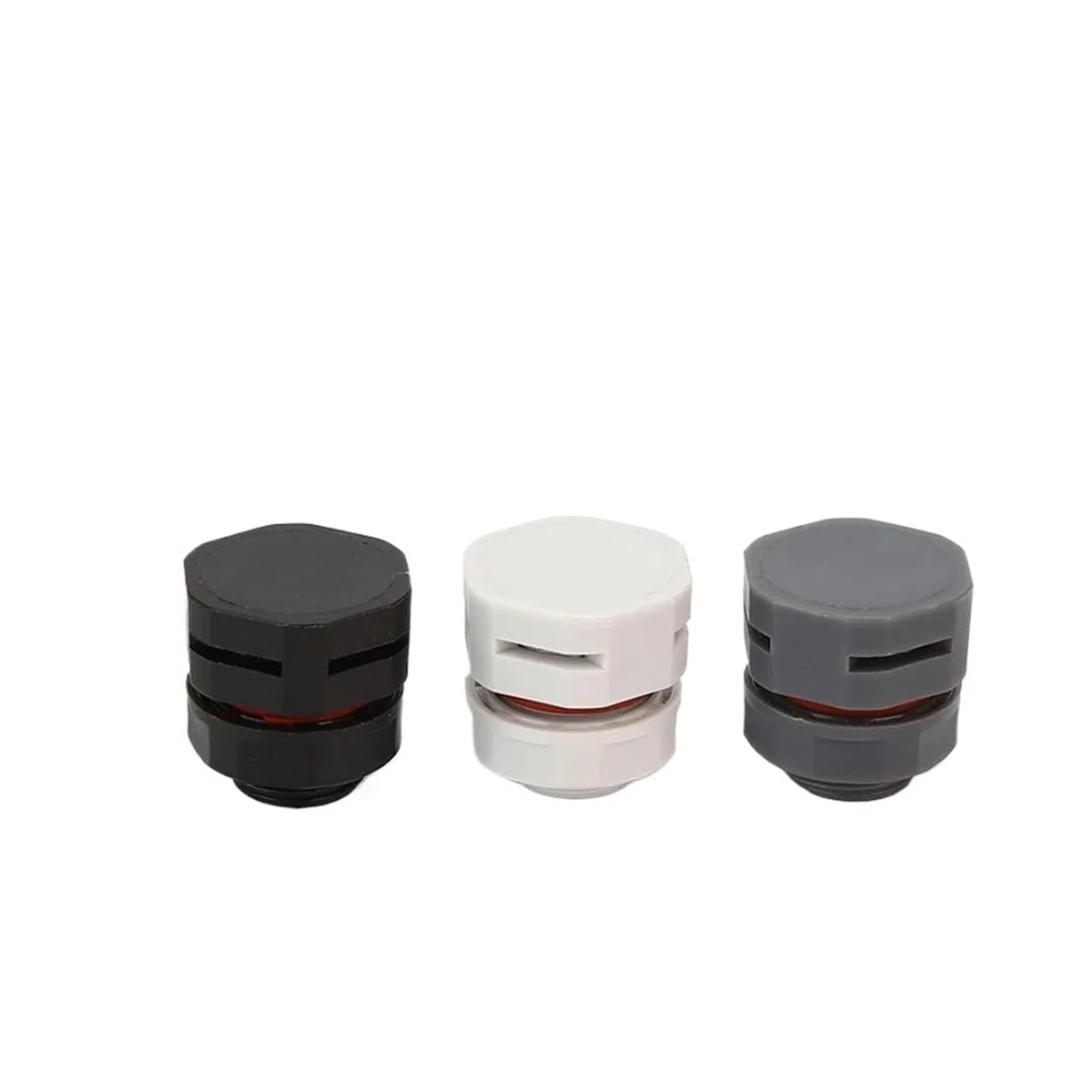10/20/50pcs Tappo di Sfiato Impermeabile Vite di Scarico Automatico M5 M6 M8 M12 M16 M20 IP68 Nylon Traspirante valvola di Bilanciamento della Pressione(White,M16X1.5_50PCS)