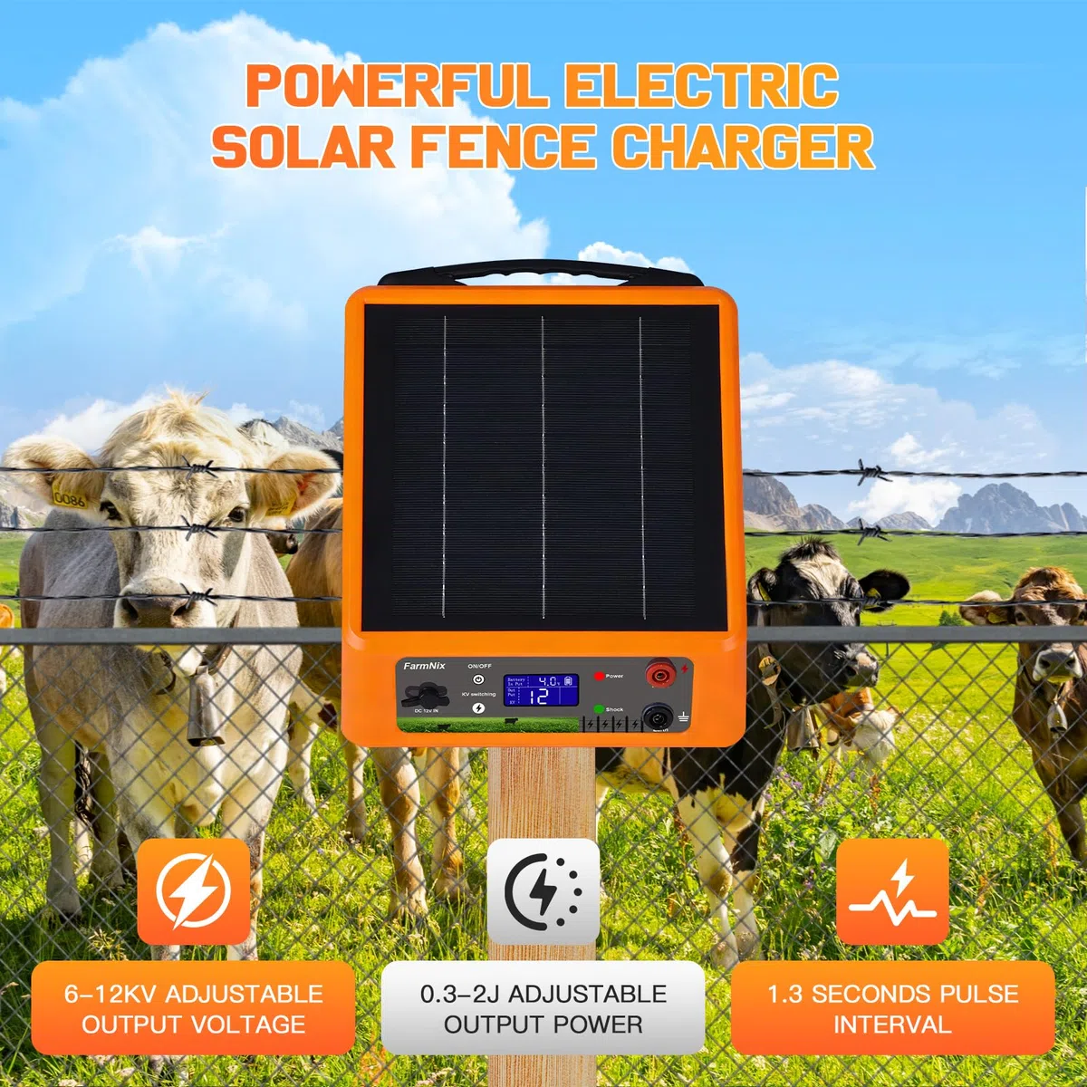 32KM Pastore Elettrico, 0.3-2J Joule