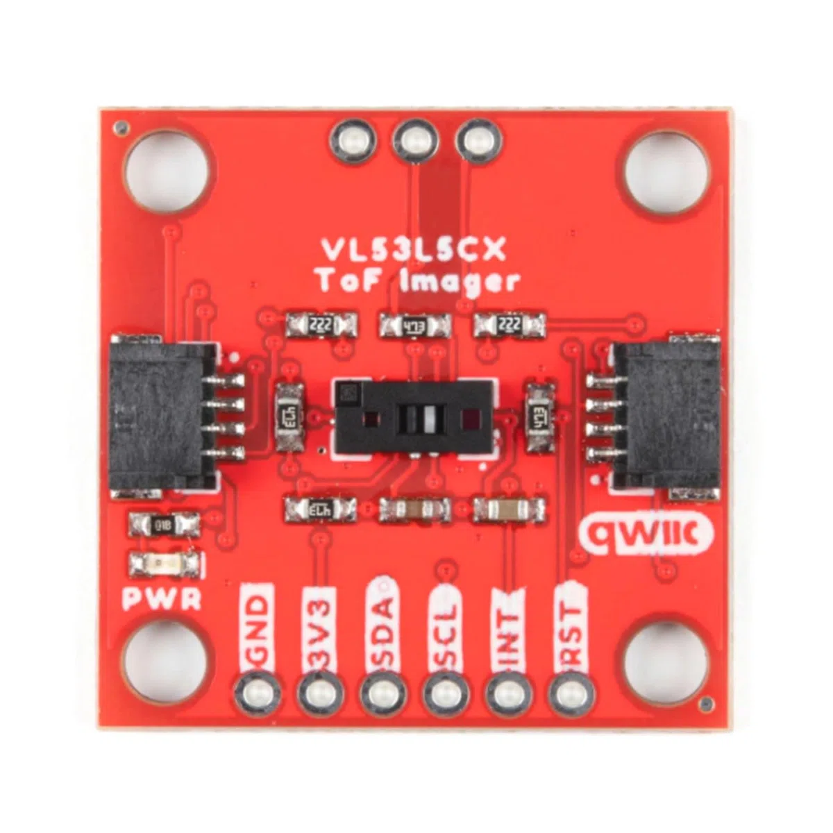 SparkFun Qwiic ToF Imager VL53L5CX, scheda di uscita multizona con dimensioni 1 pollice, array SPAD DOE fisico per la migliore gamma