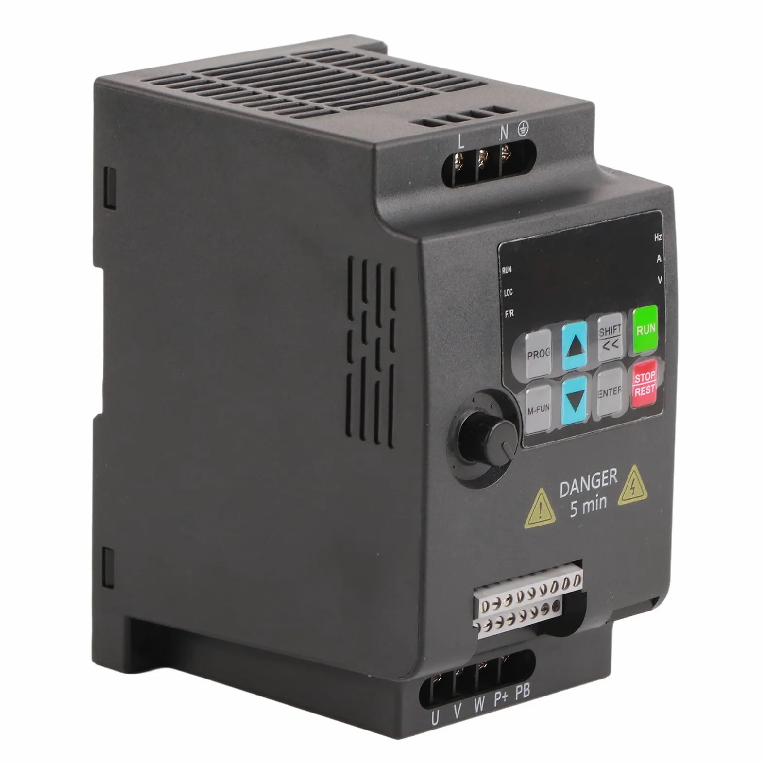 Convertitore di Frequenza SKI780 0,75kW 220V 380V, Inverter Universale per Motore Elettrico con Regolazione Velocità, VFD Mini per Pompe e Compressori, 110x85x142mm