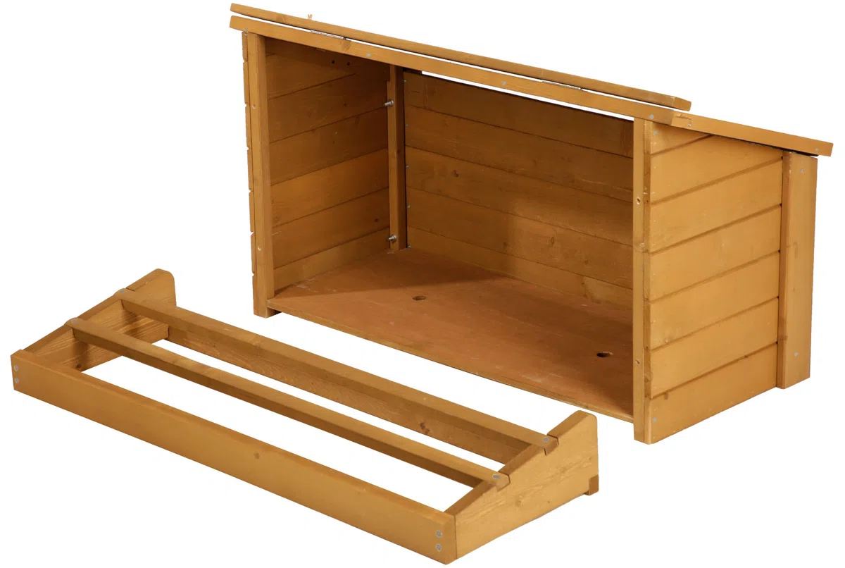 Kerbl Hobbyfarming Nido per piccoli animali per polli, 85x37x48cm, incl. posatoi, facile da montare nella gabbia