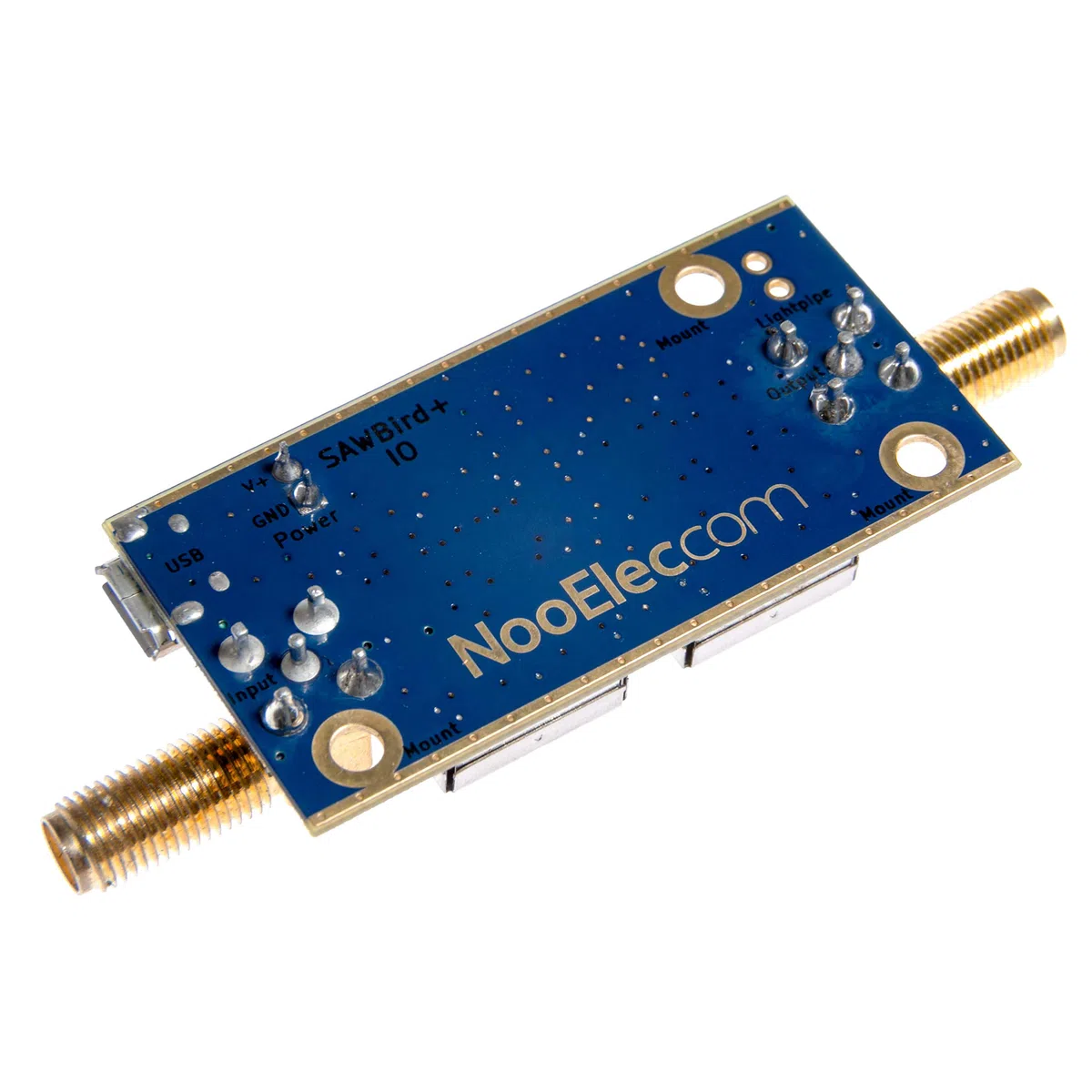 Nooelec SAWbird+ iO Barebones - Filtro SAW Premium e Modulo LNA a Basso Rumore a Cascata per Applicazioni L-Band (Inmarsat AERO/STD-C). Frequenza Centrale 1542 MHz