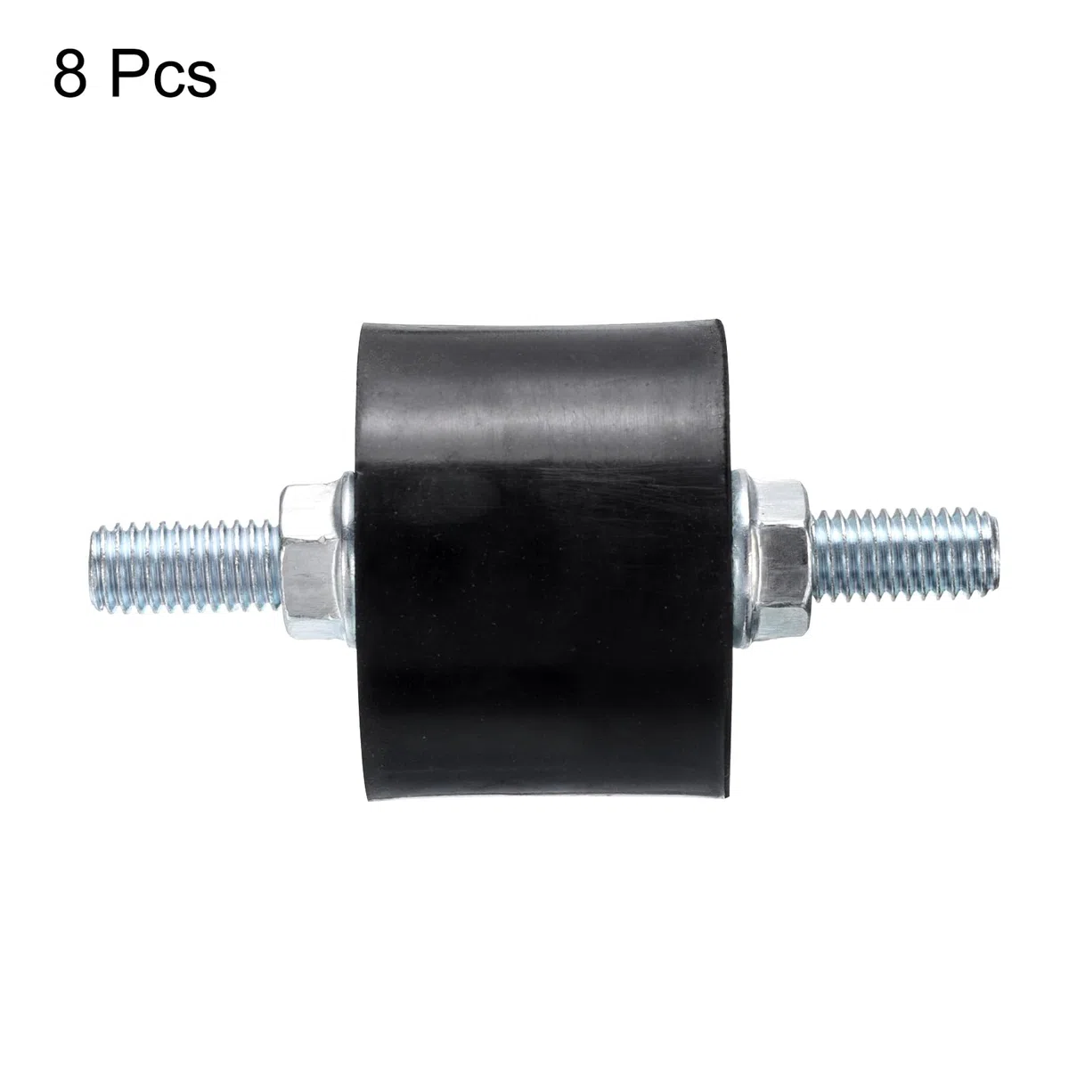 QUARKZMAN 8 Pezzi Supporti Isolatori In Gomma M8x23mm Con Perno 40x30mm Maschio Femmina Ammortizzatore Anti Vibrazione Zincato Supporti Cilindrici Filettati Anti Vibrazione Con 16 Pezzi M8