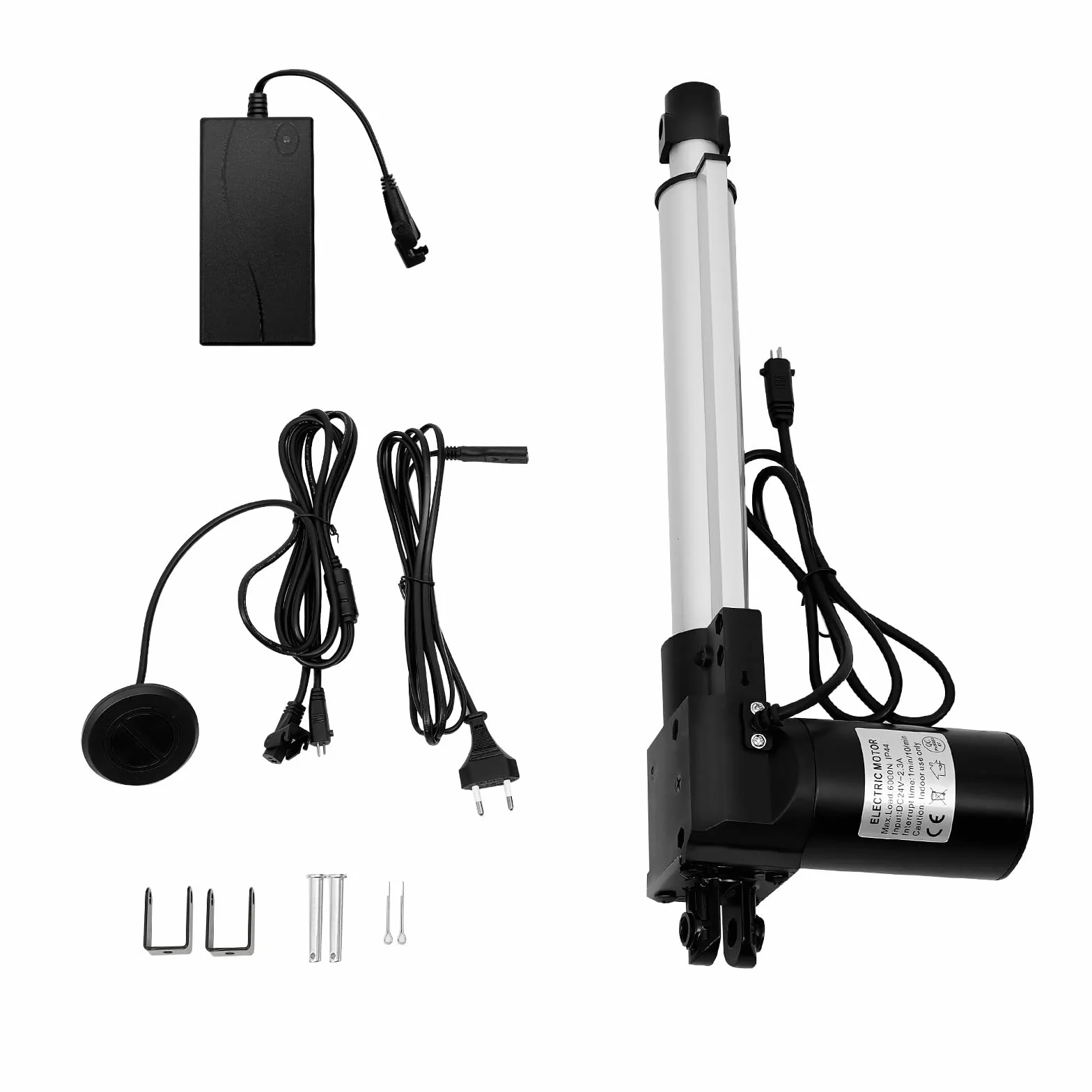Actuator lineare, DC 220 V, 6000 N, 200 mm, tecnologia lineare, motore elettrico a corrente continua, motore elettrico a cilindro, per auto, mobili, ecc
