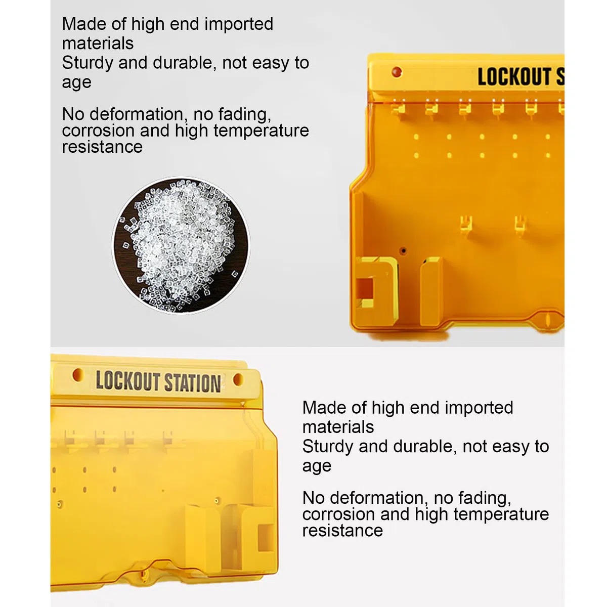 Lockout Tagout Station Stazione di Lockout Per La Gestione della Visualizzazione Durevole con Coperchio Per La Fornitura di Sicurezza del Lockout di Sicurezza