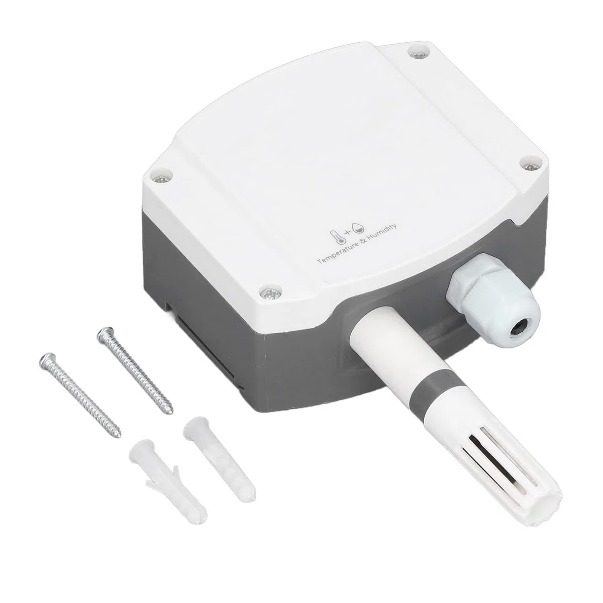 ciciglow Trasmettitore di umidità della Temperatura, Sensore del Misuratore del Trasmettitore di umidità Montato a Parete Ad Alta Precisione Sensore di Temperatura Analogico da 0 a 10 V