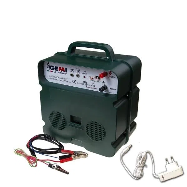 Gemi Elettronica Elettrificatore B/12 Doppia Alimentazione 12V/220V per Recinto Elettrico 6J 10000V