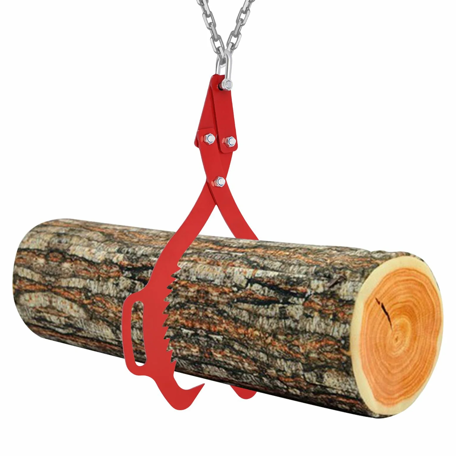 Pinza per legno da 700 kg, con manici, compatta e leggera, per sollevamento del legno, durevole, per tronchi d'albero