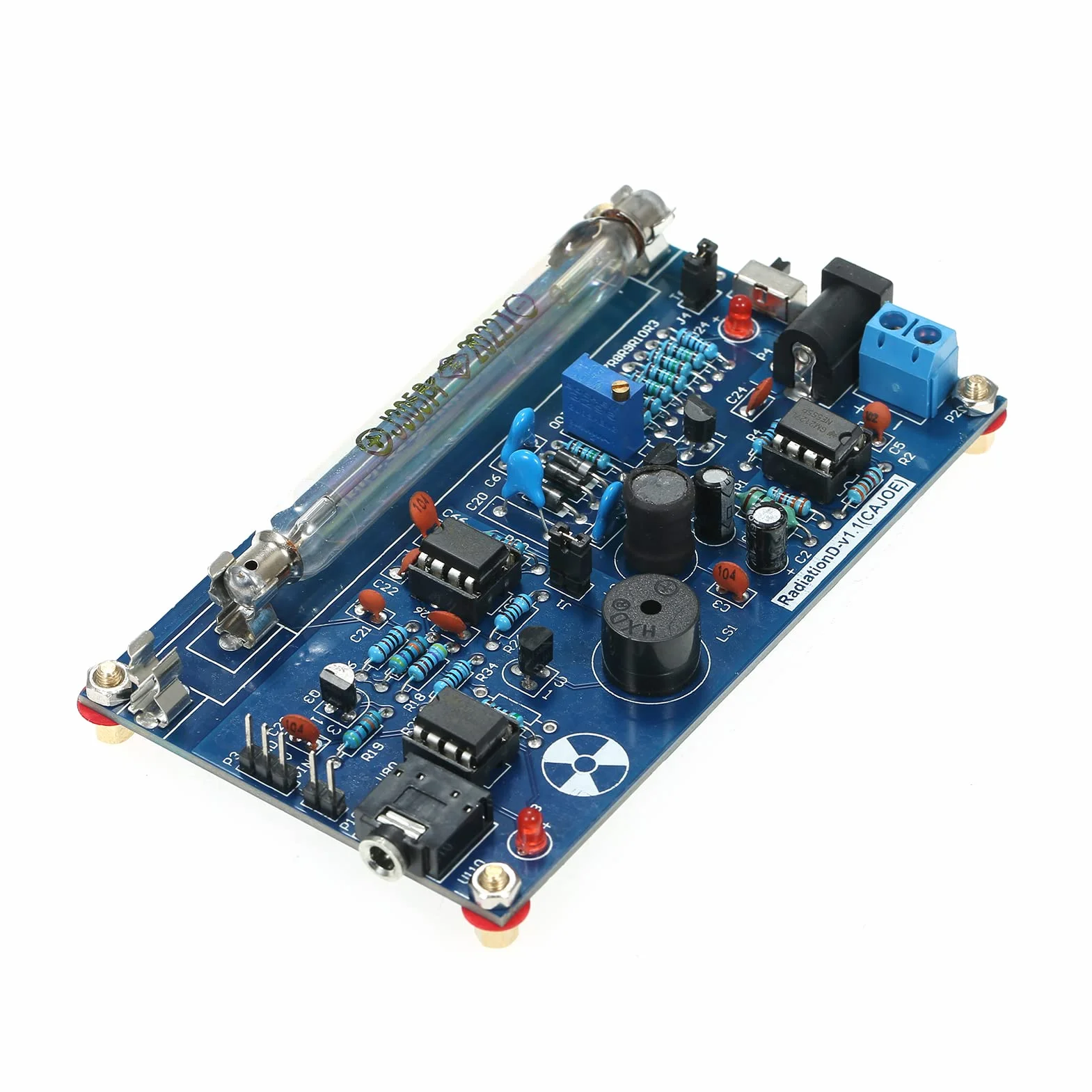 Contatore Geiger fai te, di rilevazione di radiazioni assemblato, contatore Geiger Counter kit Miller Tube Nuclear Radiation Detector Geiger Counter Kit moduli sperimentali