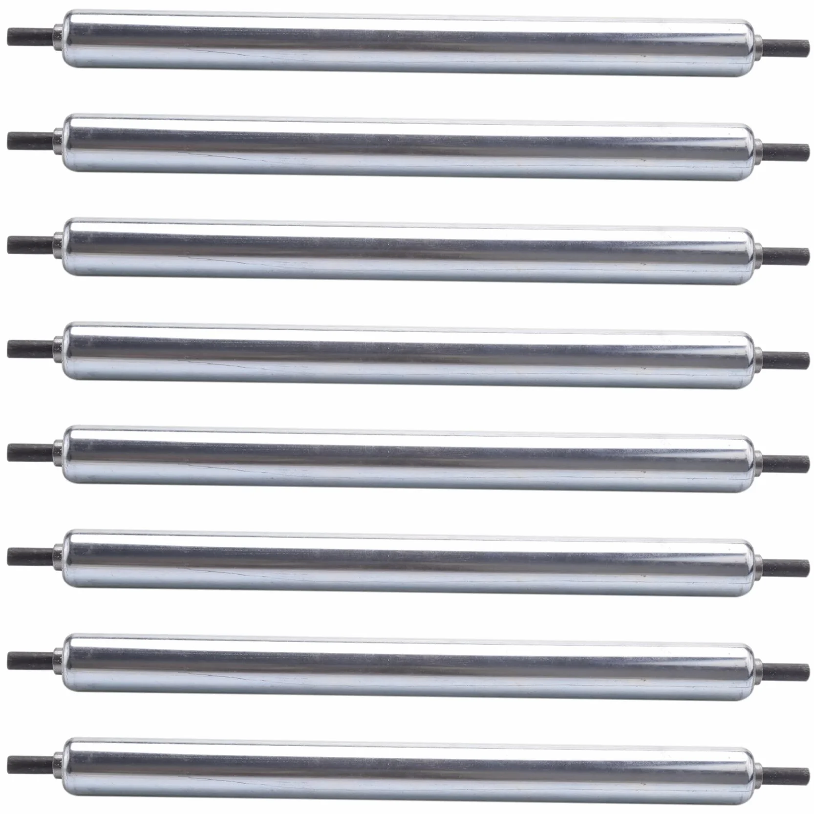 8Pcs 25mm x 300mm Carboon Steel Assembly Rullo trasportatore